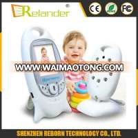 Two way talk 2.0 inch LCD wireless video baby monitor 2.4GHz with IR Nightvision Temperature